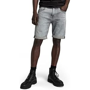G-STAR RAW Shorts 3301 Slim Denim Shorts voor heren, grijs (Sun Faded Glacier Grey D17418-a634-c464), 38W