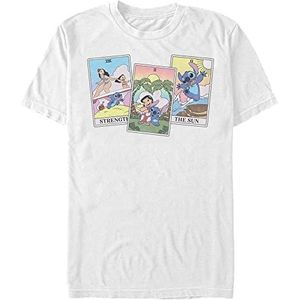 Disney Lilo & Stitch - LILO STITCH TAROT Unisex Crew neck T-Shirt White S