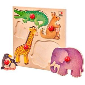 Selecta 62046 Zoo houten puzzel, 5 delen