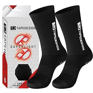 Tapedesign Unisex Superlight Socks, zwart, One size