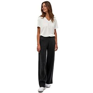 Peppercorn Rosalia hoge taille wijde pijpen gebreide broek | zwarte broek dames | lente broek voor vrouwen UK | maat XL