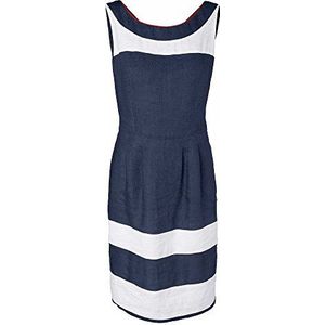 APART Fashion dames A-lijn jurk 40610, knielang, gestreept