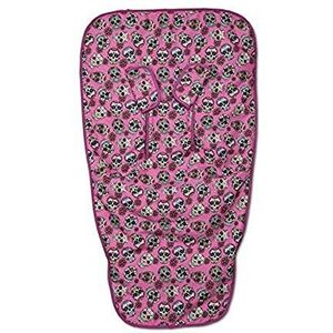 Babyline Lovely Skull stoelmat, uniseks, fuchsia