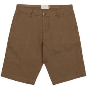 GIANNI LUPO Heren linnen shorts GL5039BD-S24, Kameel, 54 NL