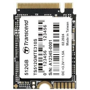 Transcend 512GB M.2 2230 NVMe PCIe Gen4 x4 SSD MTE310S (lezen/schrijven - tot 3.300/1.700 MB/s) - TS512GMTE310S-E
