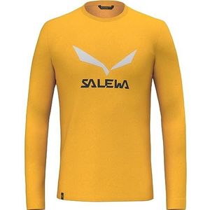 SALEWA Solidlogo Dry Long Sleeve Tee Men, goud, S, goud., S