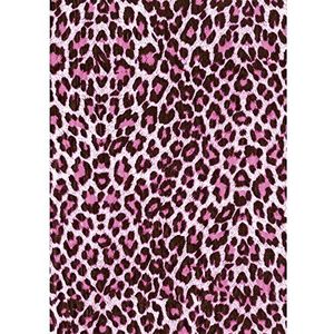 Décopatch papier nr. 527 Pak van 20 vellen (395 x 298 mm, ideaal voor uw papiermachés) bruin roze luipaard
