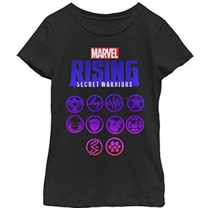 Marvel Little, Big Classic Secret Warriors ICON T-shirt met korte mouwen, zwart, XL, Schwarz, XL