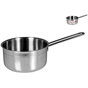 Home Ecopoint braadpan met handgreep, roestvrij staal, zilver, 18 cm