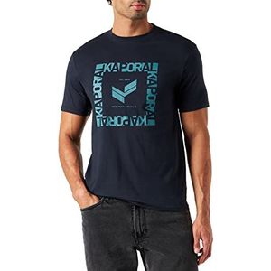Kaporal Heren T-shirt, model Bill-kleur marineblauw, heren