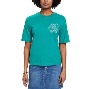 ESPRIT Collection T-Shirt dames 033eo1k310,305/Emerald green.,XS