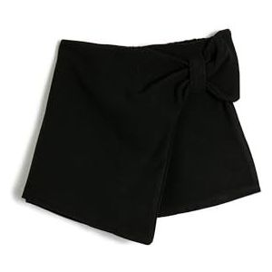 Koton Shorts met bloemenprint voor meisjes, met strikdetail, zwart (999), 11-12 Jaar