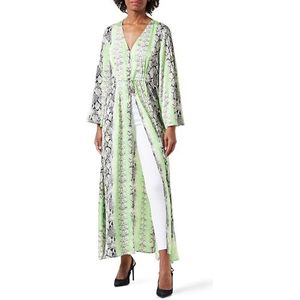 Celocia Strandkaftan voor dames, Groen meerkleurig, S
