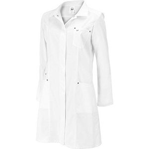 BP 4874-684-21-36 mantel voor vrouwen, lange mouwen, omslagkraag, 200,00 g/m² stofmix met stretch, wit, 36