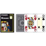 Modiano Poker Speelkaarten Zwart 4 Index