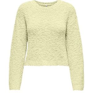 Onlgloria Ls Popcorn O-Neck Knt, Double Cream, XS