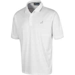 Under Par Heren Golf Pro kwaliteit ademend vochtafvoerend sneldrogend poloshirt, 2311 - Wit, M