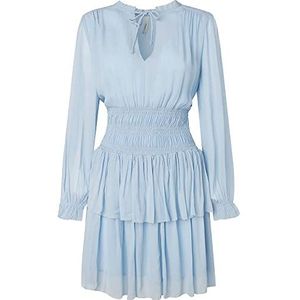 Pepe Jeans Lucie damesjurk, Blauw (Hebety Blue), XL