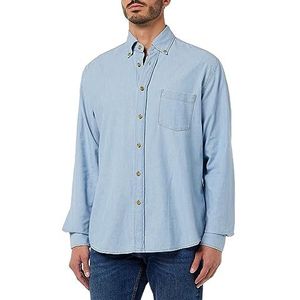 BOSS heren shirt, Open Blue460, M