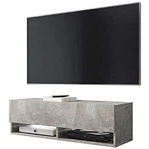 Selsey Wander - tv-lowboard/tv-kast in betonlook hangend 140 cm