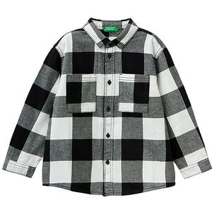 United Colors of Benetton overhemd, Quadri Nero E Bianco 901
