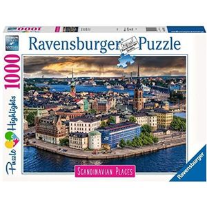 Ravensburger puzzel Scandinavian Places Stockholm, Zweden - Legpuzzel - 1000 stukjes