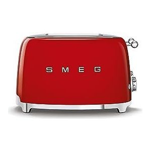 SMEG TSF03RDEU - Broodrooster - Rood - 4x4 - 2000W - 6 niveaus