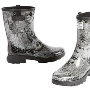 Regenlaarzen - Trendy Lijnen - Natuurlijk Rubber - Slijtvaste Voering