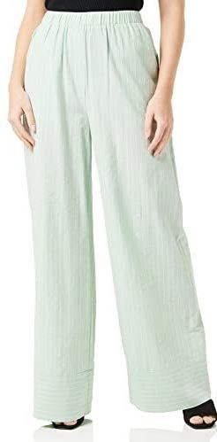 Peppercorn - Monella - Harembroek - Mintgroen/Wit - Wide Leg - Mid Waist
