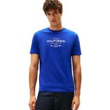 Tommy Hilfiger Heren Hilfiger Stack Graphic TEE MW0MW40002 S/S T-shirt, blauw, XS, Blauw (Wedge Blue), XS