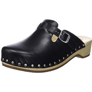 Berkemann 00402 Riem Toeffler, Uniseks - Volwassenen Clogs & Sandalen, zwart, 34 2/3 EU