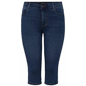 ONLY Carmakoma Caraugusta Hw Skinny DNM Knickers MBD jeansshorts voor dames, blauw (medium blue denim), 54 NL