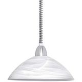 EGLO LORD 2 hanglamp, kunststof, E27, 60 W, zilver, nikkel-mat,Silber, Nickel-matt