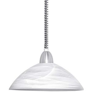 EGLO LORD 2 hanglamp, kunststof, E27, 60 W, zilver, nikkel-mat,Silber, Nickel-matt