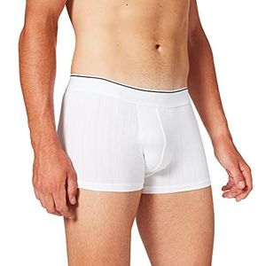 CALIDA Pure & Style Boxer voor heren, met elastische tailleband, functioneel ondergoed, wit, 46-48