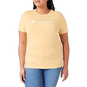 Champion American Classics T-shirt voor dames, Paglierino Geel, M