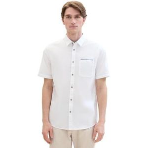 TOM TAILOR heren overhemd, 20000 - wit, M