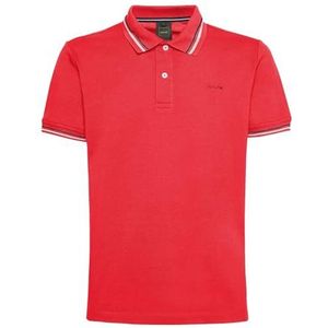 Geox Heren M Polo Shirt, True RED, L, true red, L