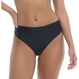 Body Glove Dames Smoothies Marlee Hoge Taille Effen Bikini Bottom Badpak, Smoothie Zwart, S