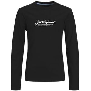 JACK & JONES Heren Jjbeau Tee Ls Crew Neck Jnr, zwart, 128