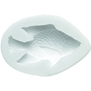 Silikomart | Siliconen mal voor suikermassa FISH, vorm voor taartdecoraties, prins-thema, afmetingen 7 x 5 x 2 mm