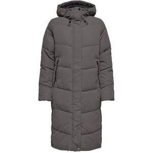 Only - Maggi Life - Gewatteerde Lange Jas - Capuchon - Relaxed Fit
