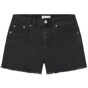 Springfield Denim short met franjes, Zwart, 32