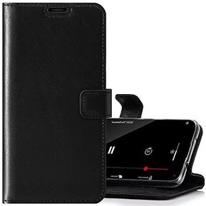 SURAZO Hoes voor mobiele telefoon voor Samsung Galaxy S21 Ultra 5G, premium lederen hoes, beschermhoes met [standfunctie, kaartenvak, RFID-bescherming] inklapbare klaphoes, portefeuille, handgemaakt