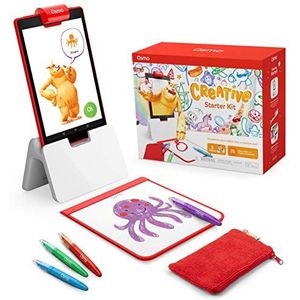 Osmo - Creatieve Starter Kit voor Fire Tablet - 3 educatieve leerspellen - Leeftijd 5-10 - Creatieve Tekenen & Probleemoplossing/Vroege Fysica - STEM Toy - (Osmo Fire Tablet Base Inbegrepen)