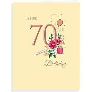 Milestone Age Verjaardagskaart 70 F - 8 x 6 inch - Avant Garde Studios, H90027
