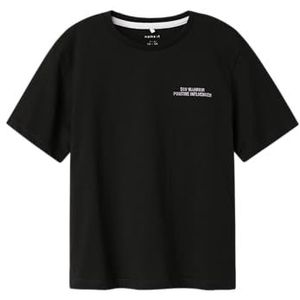 NAME IT Jongens Nkmkasper Ss Nreg Top, zwart, 116