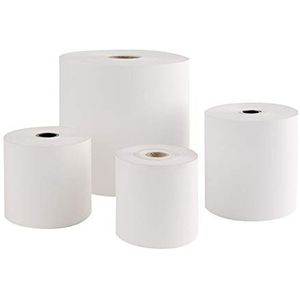 Pak met 8 rollen thermopapier S/BPA, afmetingen 80 x 60 x 12 mm