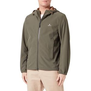 GANT Heren D1. Softshell Jacket, Racing Green, S