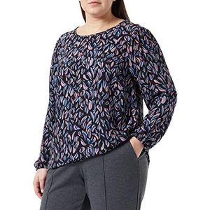 Triangle Bluse blouse voor dames, zwart, 54